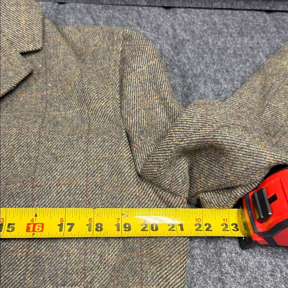Pendleton Houndstooth Olive Tweed Blazer - Picture 5 of 7